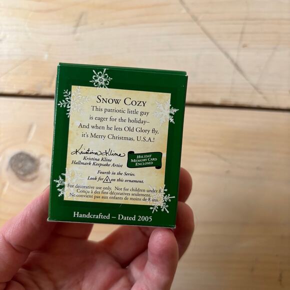 Hallmark Keepsake Ornament NIB Snow Cozy 2005 Minature Collector's Series - Picture 3 of 8